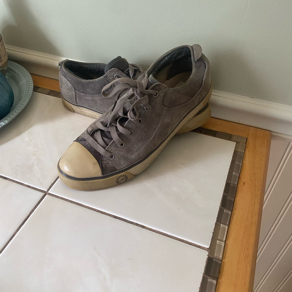 UGG Gray Suede Sneakers
